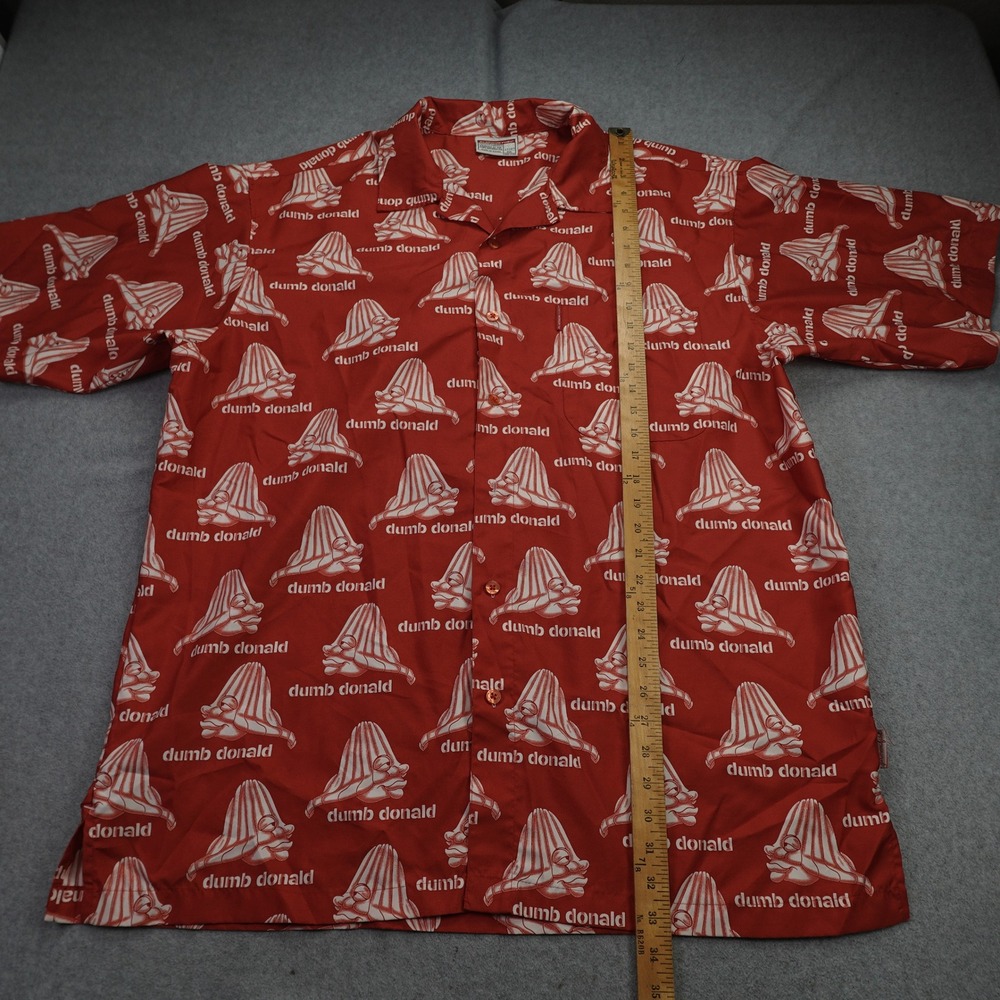 Platinum FUBU Shirt Mens XXL Red Fat Albert Dumb Donald Streetwear Short Sleeve - Picture 8 of 16